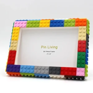 DIY Colorful Building Blocks Photo Frame For Home Decoration