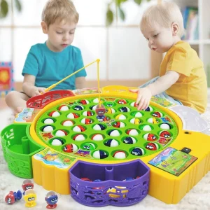 Magnetic Musical Electric Fishing Toy for Kids